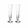 Baccarat Crystal Baccarat Mille Nuits Champagne Flutes, Pair