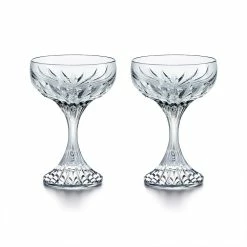 Baccarat Crystal, Massena Champagne Coupe, Pair