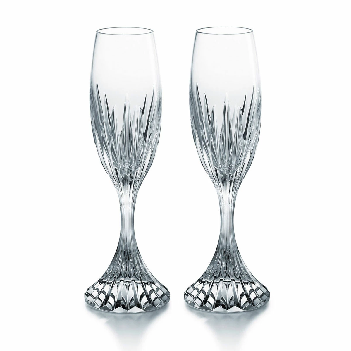 Baccarat Crystal, Massena Champagne Flutes, Pair 6 Baccarat Crystal, Massena Champagne Flutes, Pair - Image 6