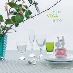 Baccarat Crystal, Vega Clear Crystal Flute, Pair -Home Kitchen Shop 2811801B vega a1