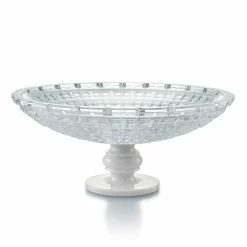 Baccarat Crystal Baccarat New Antique 15" Marble Footed Bowl