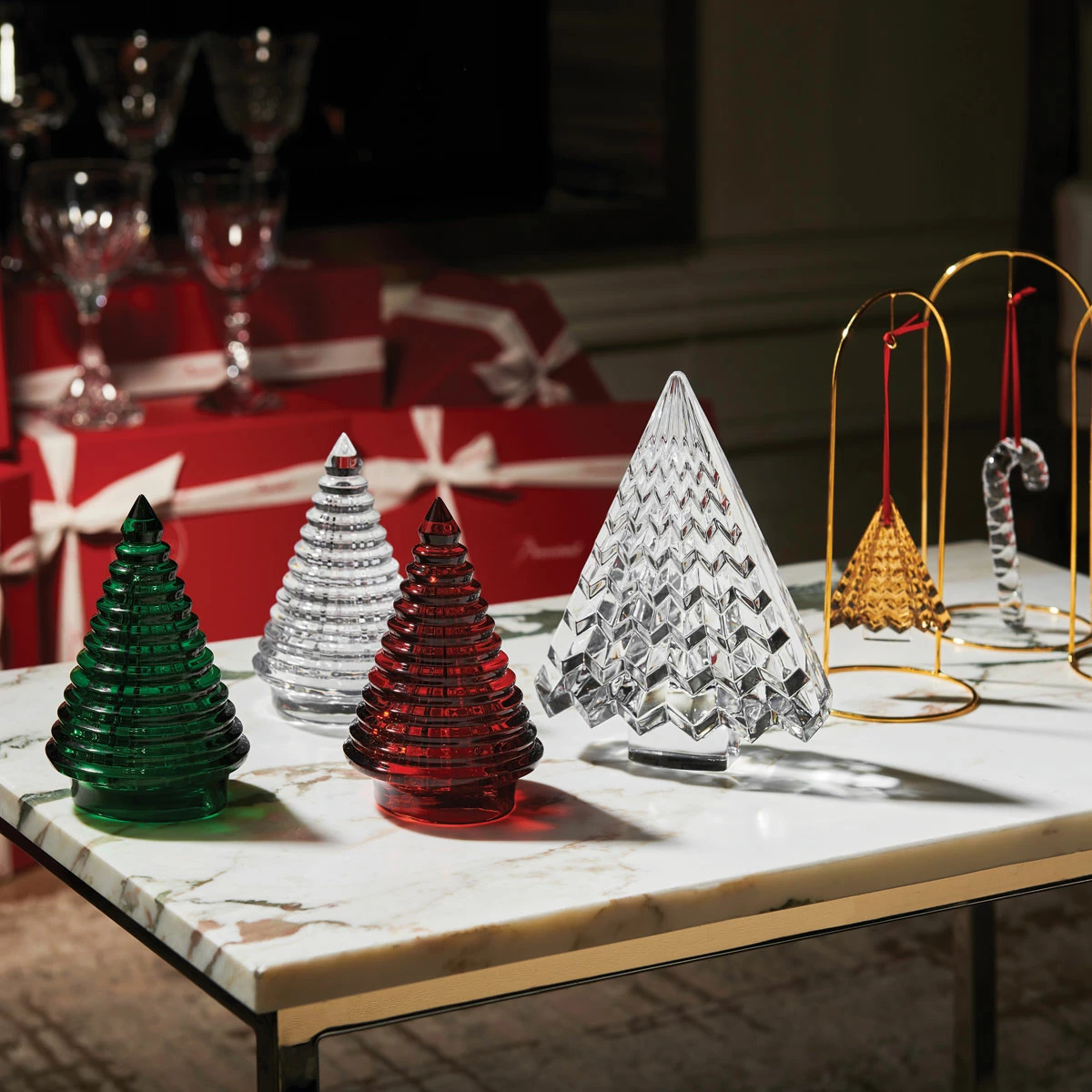 Baccarat Crystal Eye Fir Tree, Green 2 Baccarat Crystal Eye Fir Tree, Green - Image 2