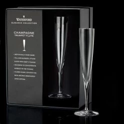 Waterford Crystal, Elegance Trumpet Champagne Toasting Flutes, Pair -Home Kitchen Shop 40001104 a4