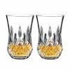 Waterford Crystal Lismore Flared Sipping Whiskey Tumbler, Pair
