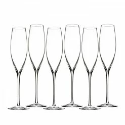 Waterford Crystal, Elegance Classic Champagne Toasting Flutes, Set Of Six