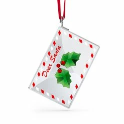Swarovski Crystal Swarovski Holiday Cheers Letter To Santa Ornament