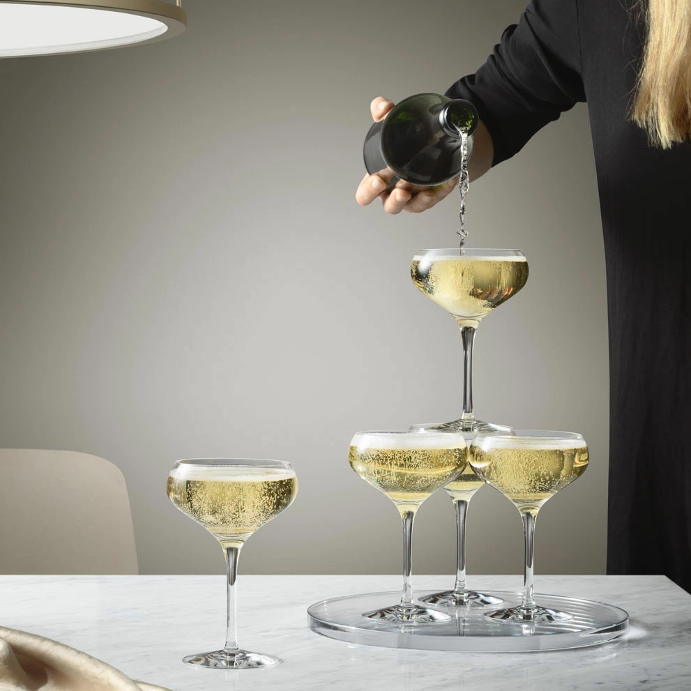 Orrefors Kosta Boda Orrefors More Coupe Set Of Four 3 Orrefors Kosta Boda Orrefors More Coupe Set Of Four - Image 3