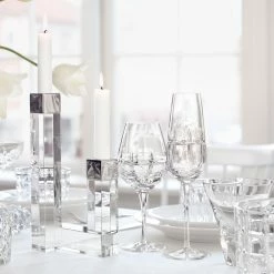 Orrefors Kosta Boda Orrefors Crystal, Legend Checked 4 1/2" Crystal Bowl