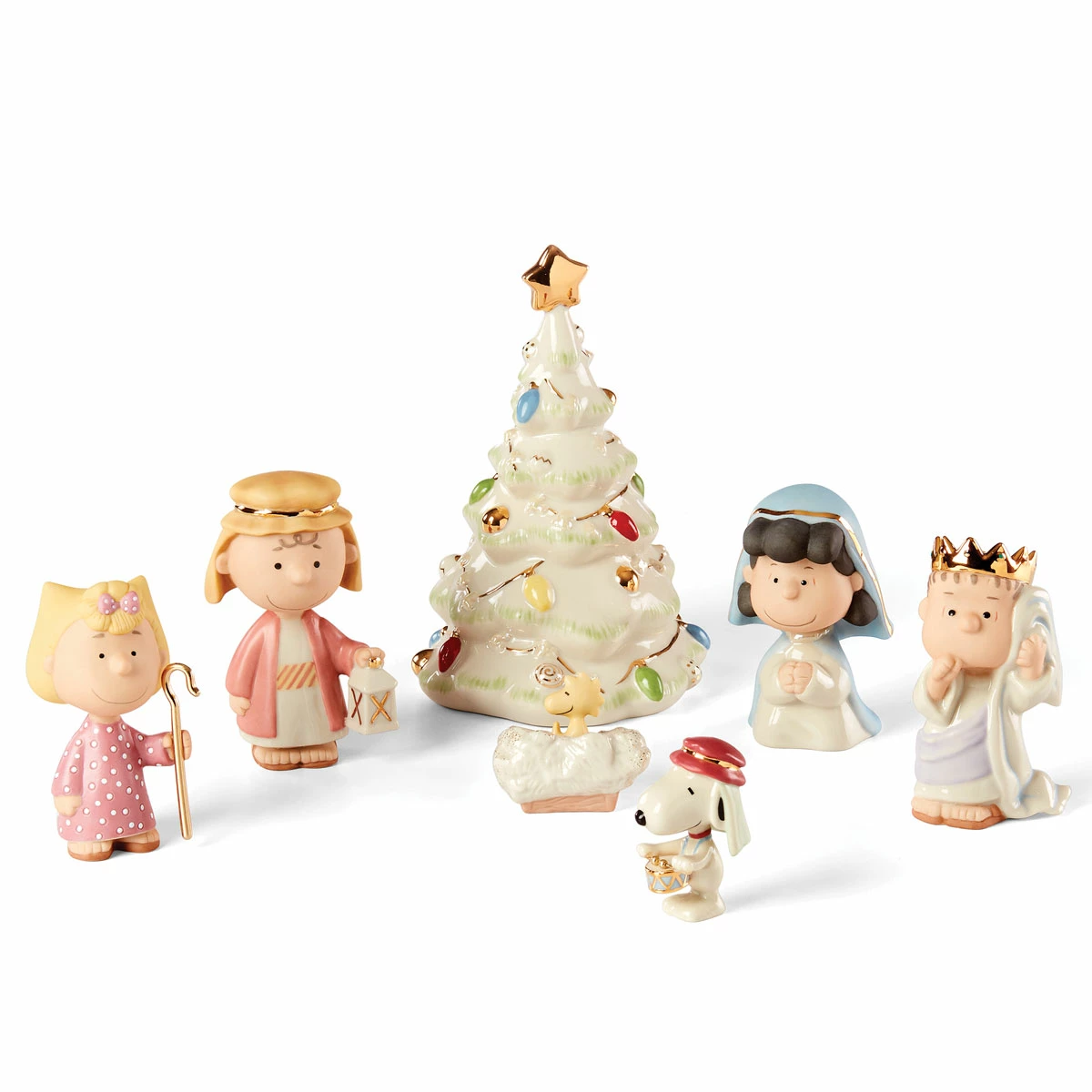 Lenox Christmas Peanuts Pageant Nativity Figurines, Set Of 7 2 Lenox Christmas Peanuts Pageant Nativity Figurines, Set Of 7 - Image 2