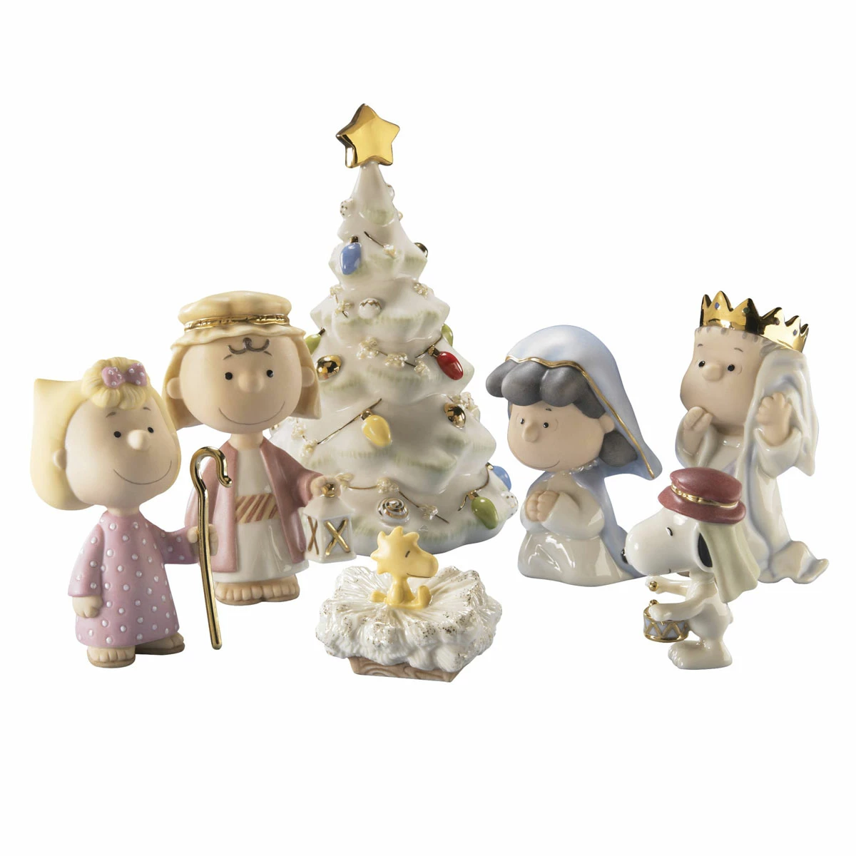 Lenox Christmas Peanuts Pageant Nativity Figurines, Set Of 7 3 Lenox Christmas Peanuts Pageant Nativity Figurines, Set Of 7 - Image 3