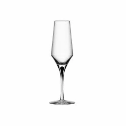 Orrefors Kosta Boda Orrefors Crystal, Metropol Black Champagne Flute, Single