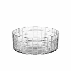 Orrefors Kosta Boda Orrefors Cut In Number Checker 11" Bowl