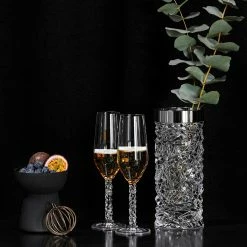 Orrefors Kosta Boda Orrefors Carat Champagne Flutes Pair -Home Kitchen Shop 6590100 a7
