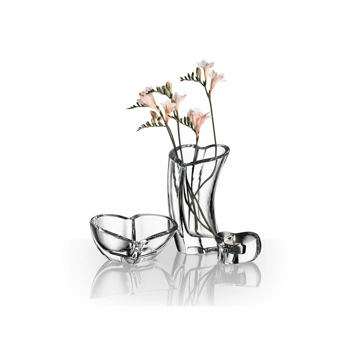 Orrefors Kosta Boda Orrefors Crystal, Heart 10" Crystal Bowl 2 Orrefors Kosta Boda Orrefors Crystal, Heart 10" Crystal Bowl - Image 2