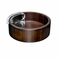 Orrefors Kosta Boda Orrefors 12" Street Chip And Dip Crystal Bowl