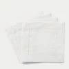Ralph Lauren Cocktail Napkins, Set Of 4, White