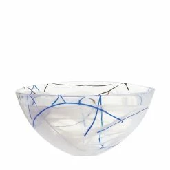 Orrefors Kosta Boda Kosta Boda Contrast 13 3/4" Crystal Bowl, White -Home Kitchen Shop 7050450 a1