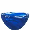 Orrefors Kosta Boda Kosta Boda Contrast 6 1/4" Crystal Bowl, Blue
