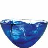 Orrefors Kosta Boda Kosta Boda Contrast 9" Crystal Bowl, Blue