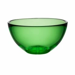 Orrefors Kosta Boda Kosta Boda 6 1/8" Bruk Crystal Serving Bowl, Green