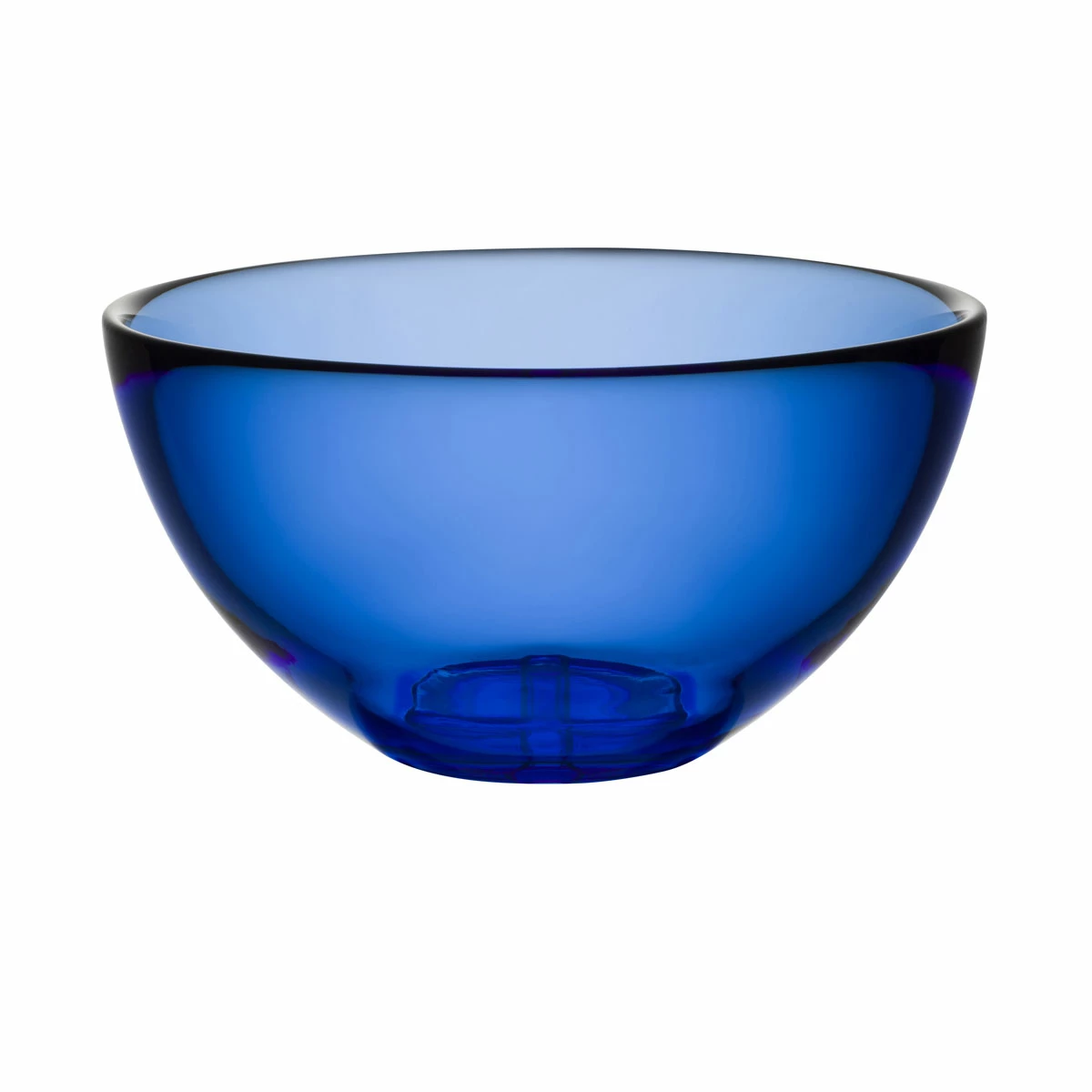 Orrefors Kosta Boda Kosta Boda 6 1/8" Bruk Crystal Serving Bowl, Water Blue 1 Orrefors Kosta Boda Kosta Boda 6 1/8" Bruk Crystal Serving Bowl, Water Blue