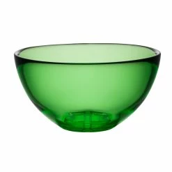 Orrefors Kosta Boda Kosta Boda 8 1/2" Bruk Crystal Serving Bowl, Green
