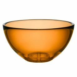 Orrefors Kosta Boda Kosta Boda 8 1/2" Bruk Crystal Serving Bowl, Amber