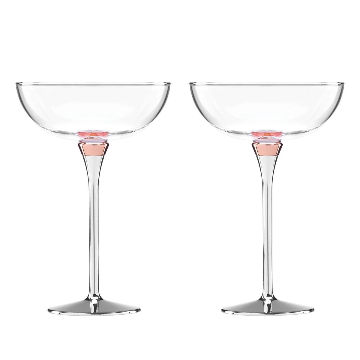 Kate Spade New York, Lenox Rosy Glow Saucer Champagne, Pair 1 Kate Spade New York, Lenox Rosy Glow Saucer Champagne, Pair