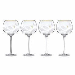 Lenox Christmas Balloon Wine Glasses, Set Of 4