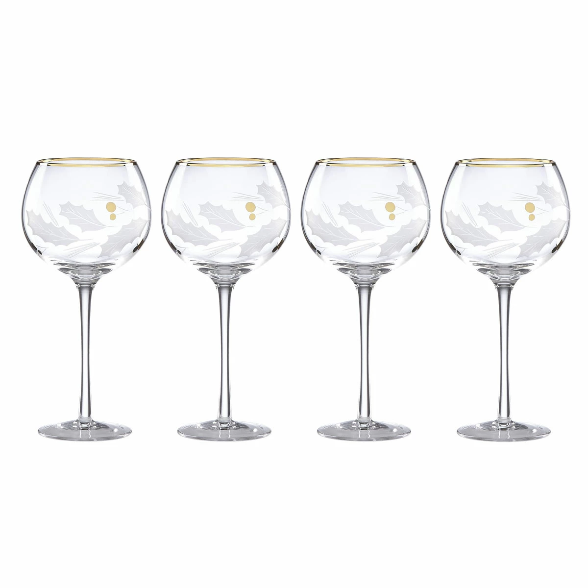 Lenox Christmas Balloon Wine Glasses, Set Of 4 1 Lenox Christmas Balloon Wine Glasses, Set Of 4
