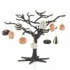 Lenox Mini Pumpkin 10 Piece Ornament And Matte Black Metal Tree Set