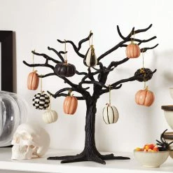 Lenox Mini Pumpkin 10 Piece Ornament And Matte Black Metal Tree Set 5 Lenox Mini Pumpkin 10 Piece Ornament And Matte Black Metal Tree Set -Home Kitchen Shop 889208L a3