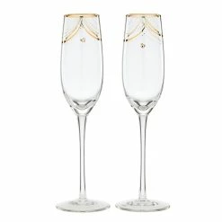 Lenox Disney Bridal Toasting Flutes Pair