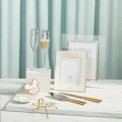 Lenox Disney Bridal Toasting Flutes Pair -Home Kitchen Shop 892953L a3