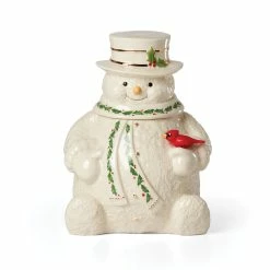 Lenox Christmas Happy Holly Days Cookie Jar
