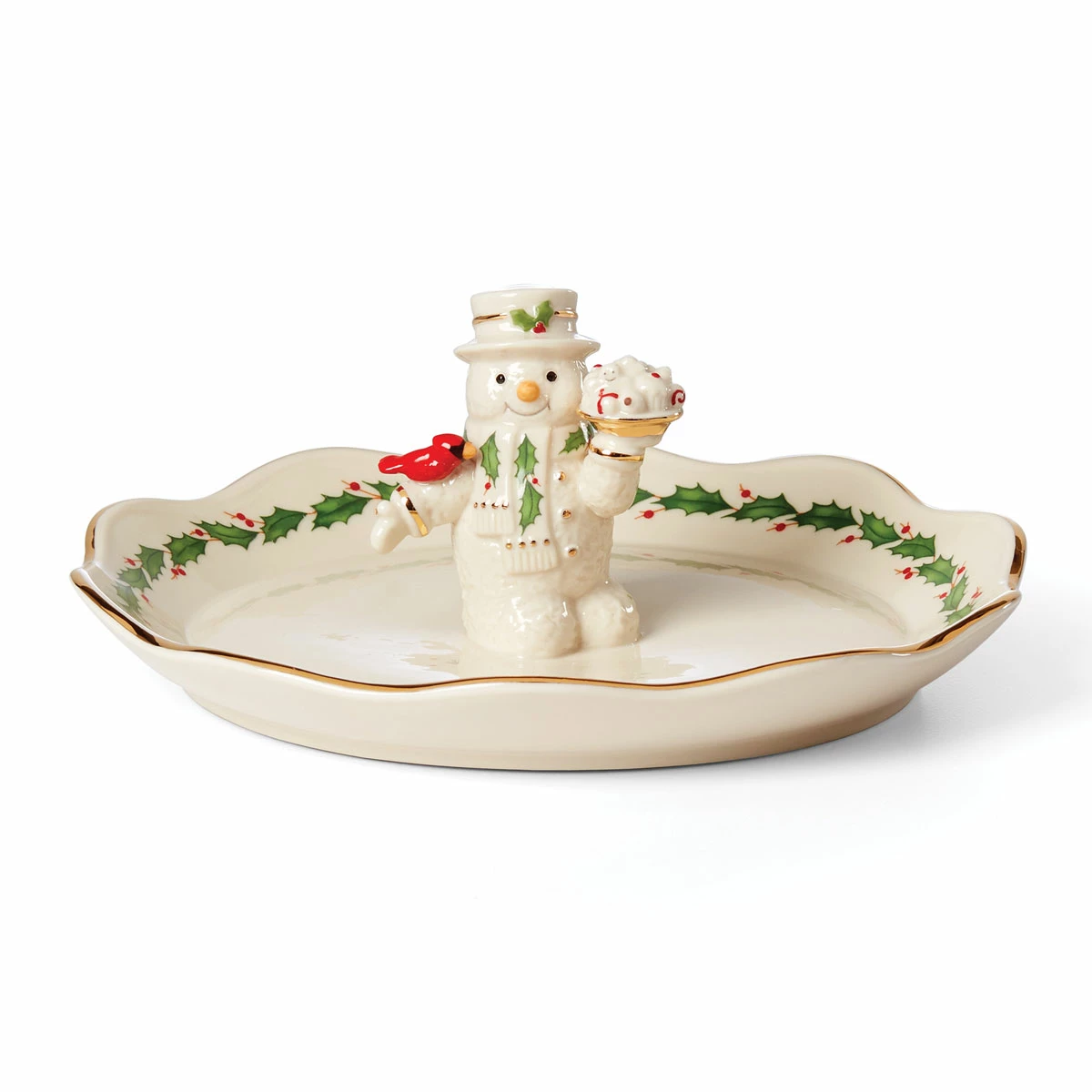 Lenox Christmas Happy Holly Days Treat Dish 1 Lenox Christmas Happy Holly Days Treat Dish