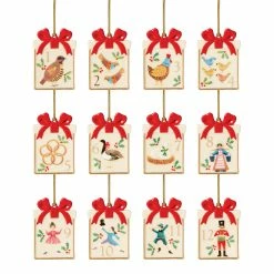 Lenox Christmas 2023 Twelve Days Of Ornament Set Of 12