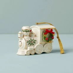 Lenox Christmas Holiday Accent Train Ornament 4 Lenox Christmas Holiday Accent Train Ornament -Home Kitchen Shop 893703L a2