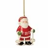 Lenox Christmas 2022 Santa On Skis Dated Ornament
