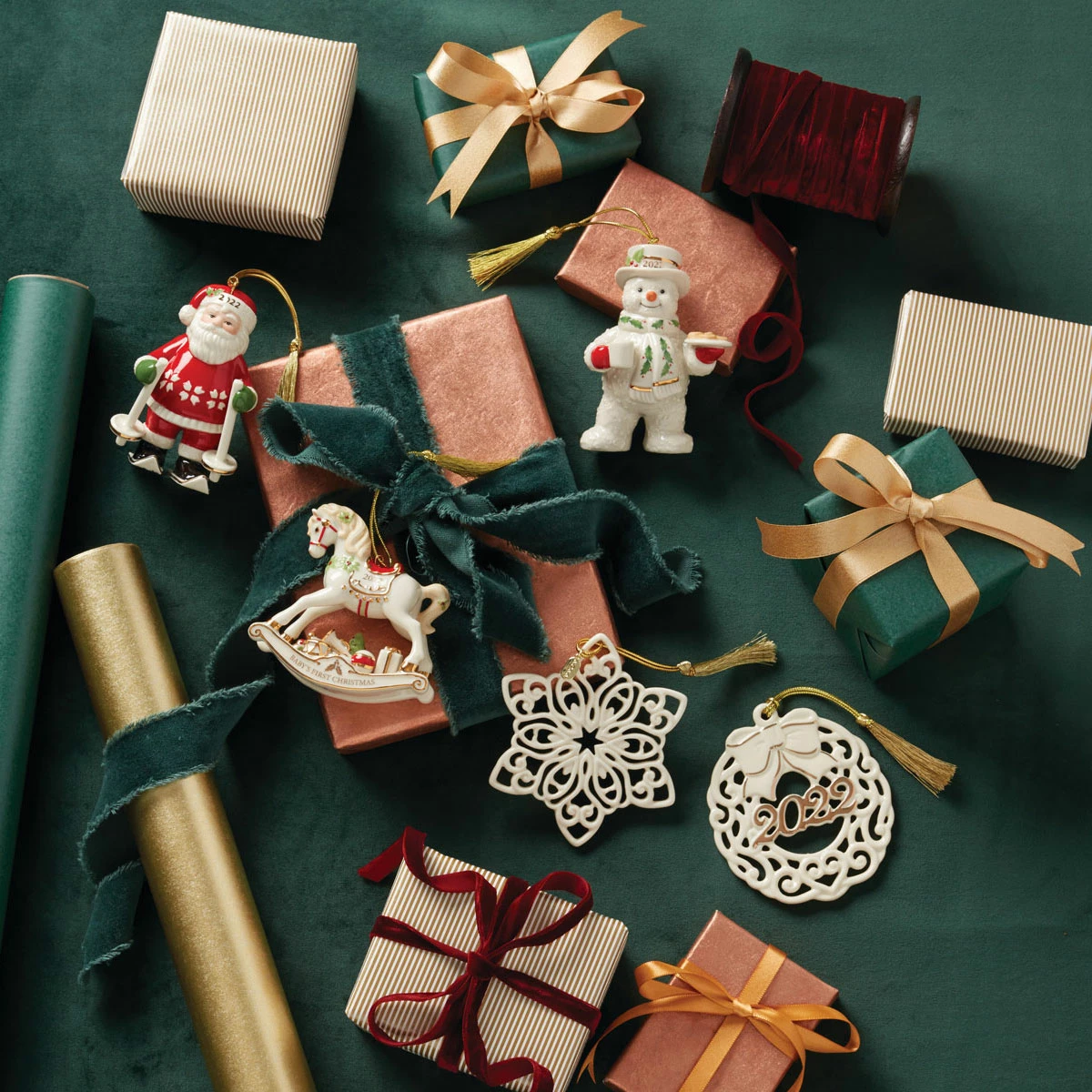 Lenox Christmas 2022 Santa On Skis Dated Ornament 3 Lenox Christmas 2022 Santa On Skis Dated Ornament - Image 3