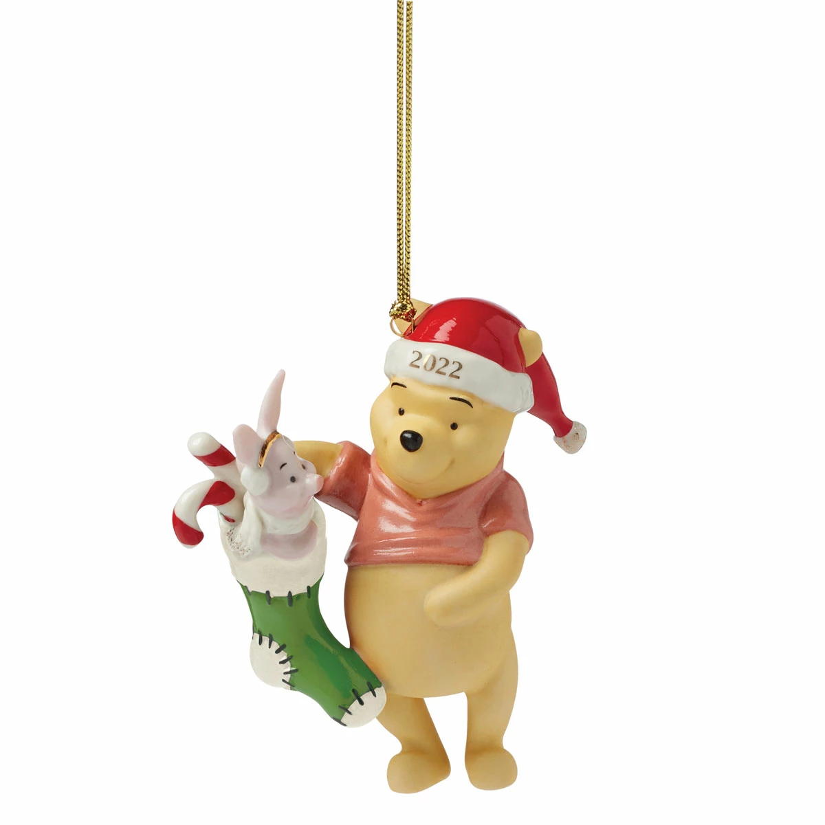 Lenox Christmas Disney 2022 Winnie The Pooh Stocking Surprise Dated Ornament 1 Lenox Christmas Disney 2022 Winnie The Pooh Stocking Surprise Dated Ornament