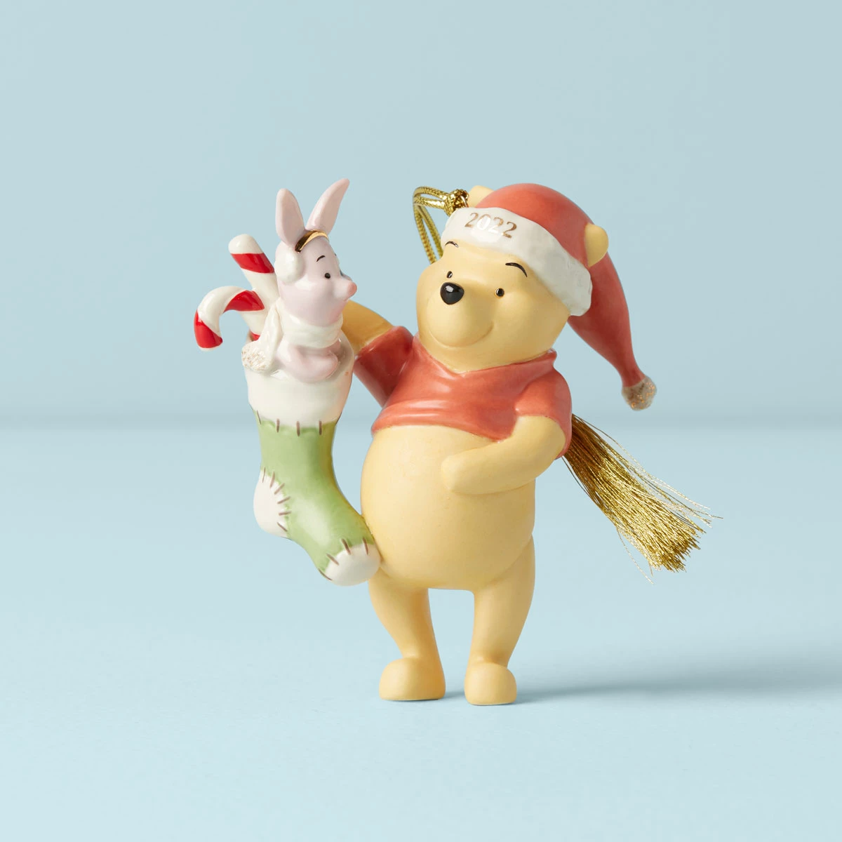 Lenox Christmas Disney 2022 Winnie The Pooh Stocking Surprise Dated Ornament 3 Lenox Christmas Disney 2022 Winnie The Pooh Stocking Surprise Dated Ornament - Image 3