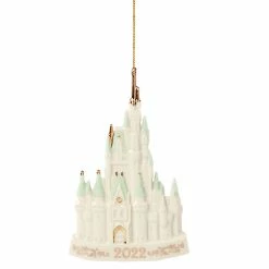 Lenox Christmas Disney 2022 Cinderella Castle Porcelain Dated Ornament