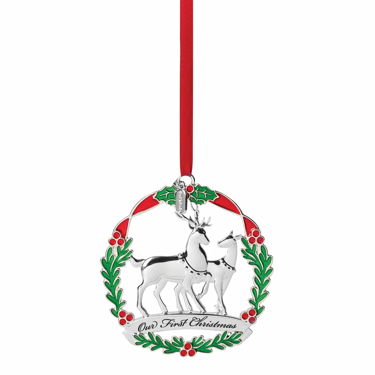 Lenox Christmas 2022 Our 1st Christmas Dated Ornament, Deer 1 Lenox Christmas 2022 Our 1st Christmas Dated Ornament, Deer