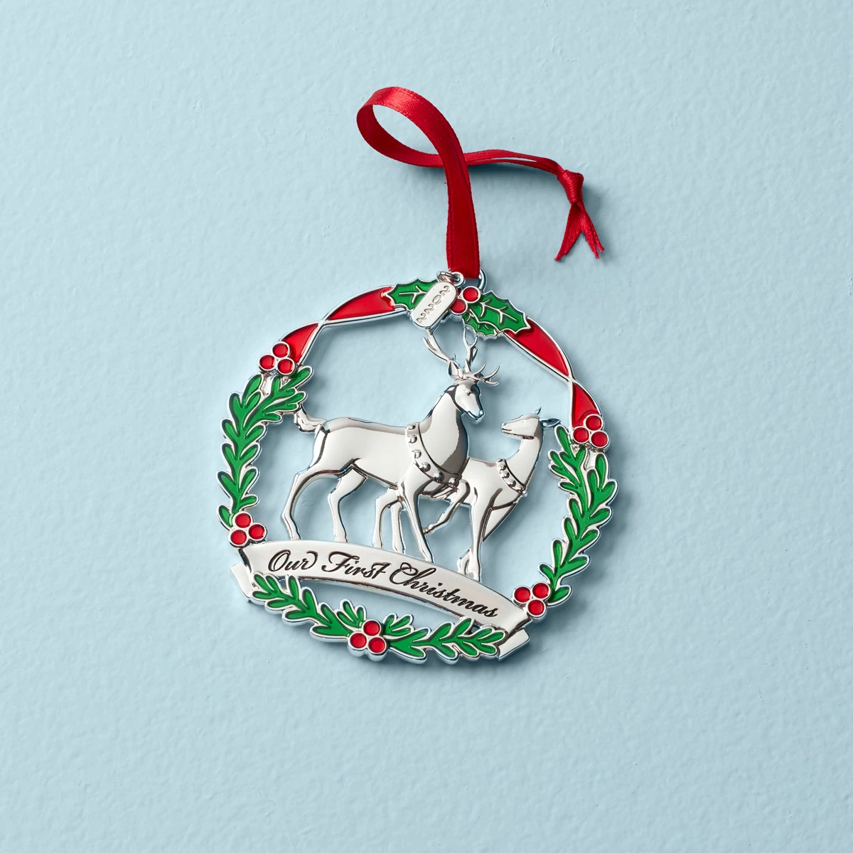 Lenox Christmas 2022 Our 1st Christmas Dated Ornament, Deer 2 Lenox Christmas 2022 Our 1st Christmas Dated Ornament, Deer - Image 2