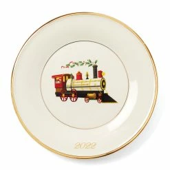 Lenox Christmas 2022 Train Annual Accent Plate, Single