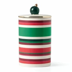 Kate Spade Lenox Christmas " Cookie Jar "one For Them, Two For You"