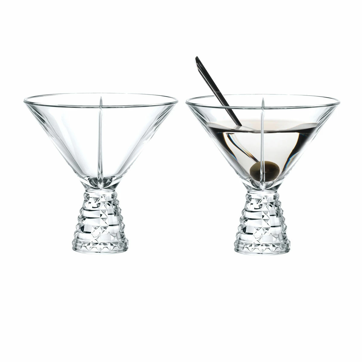 Nachtmann Portmeirion USA Nachtmann Punk Cocktail, Martini Glasses, Pair 2 Nachtmann Portmeirion USA Nachtmann Punk Cocktail, Martini Glasses, Pair - Image 2