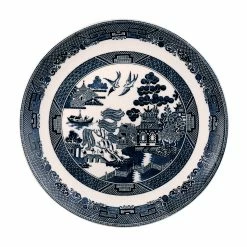 Wedgwood China Johnson Brothers Willow Blue Dinner Plate 11", Single