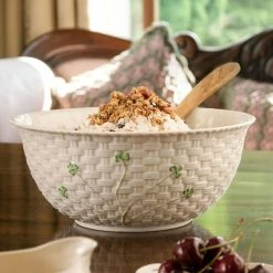 Belleek Pottery LTD Belleek China Shamrock Mixing Bowl